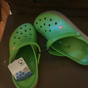 Green Crocs Classic Clogs Brand new with tags size 13